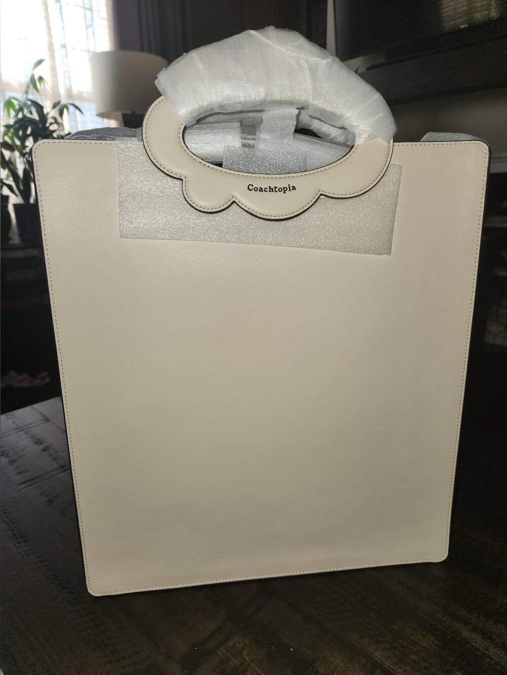 Coachtopia Cloud: Cream Leather Tote Bag
